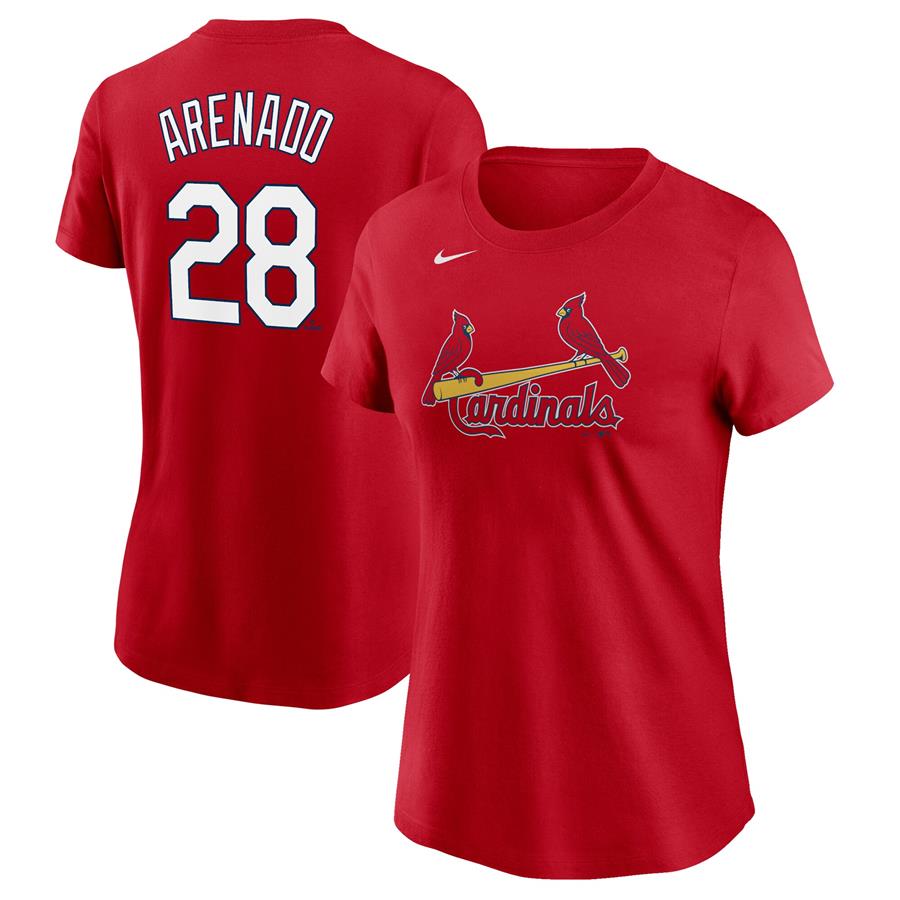 Nolan Arenado St. Louis Cardinals Nike Women's Name & Number T-Shirt - Red