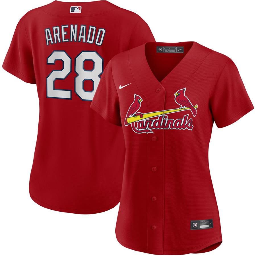 Nolan Arenado St. Louis Cardinals Nike Women's Alternate Replica Player Jersey - Red