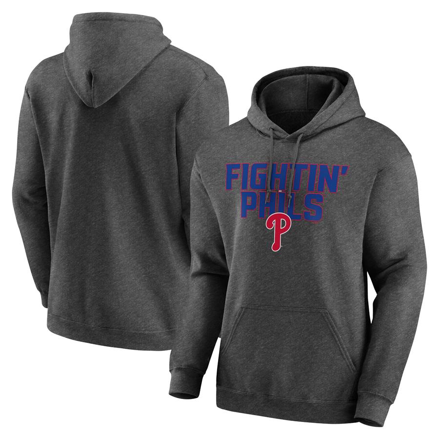 Philadelphia Phillies Victory Earned Pullover Hoodie - Heathered Charcoal
