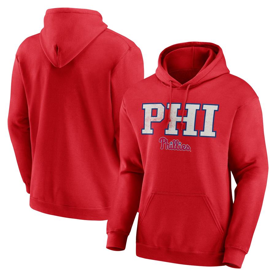 Philadelphia Phillies Scoreboard Pullover Hoodie - Red
