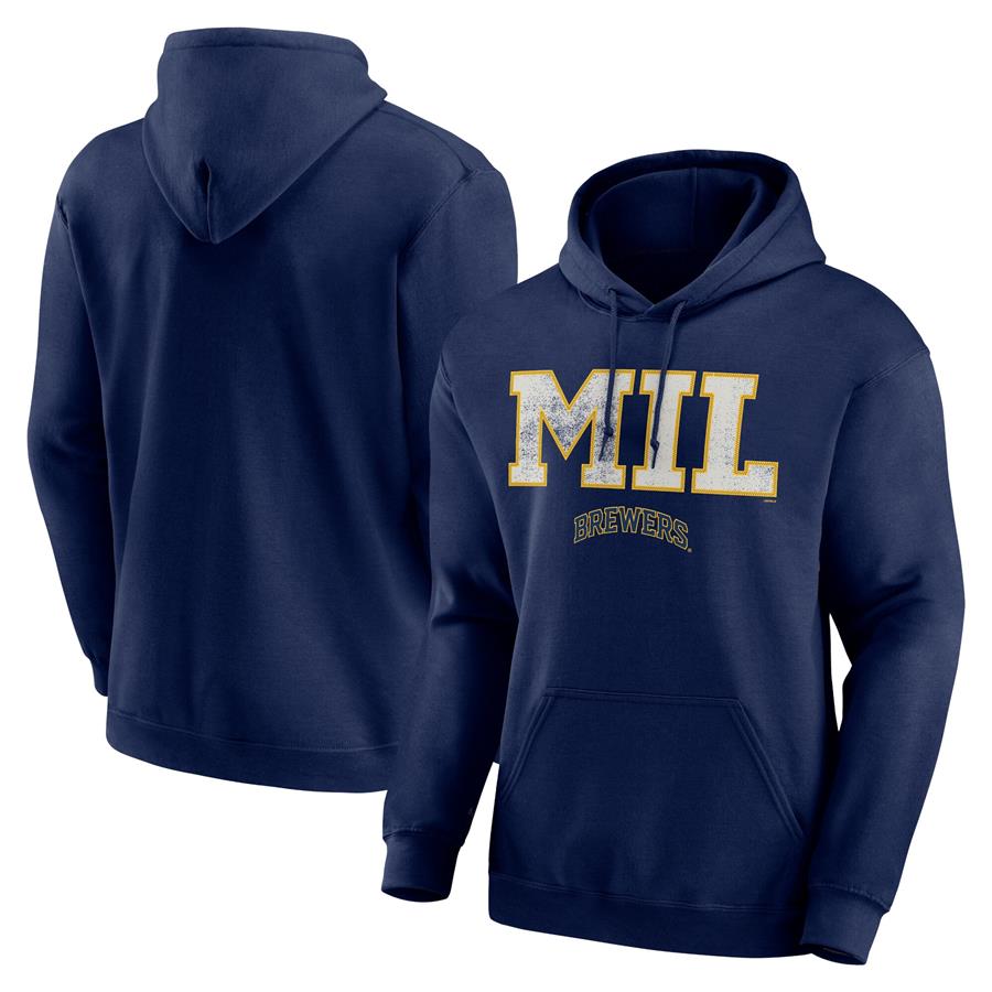 Milwaukee Brewers Scoreboard Pullover Hoodie - Navy