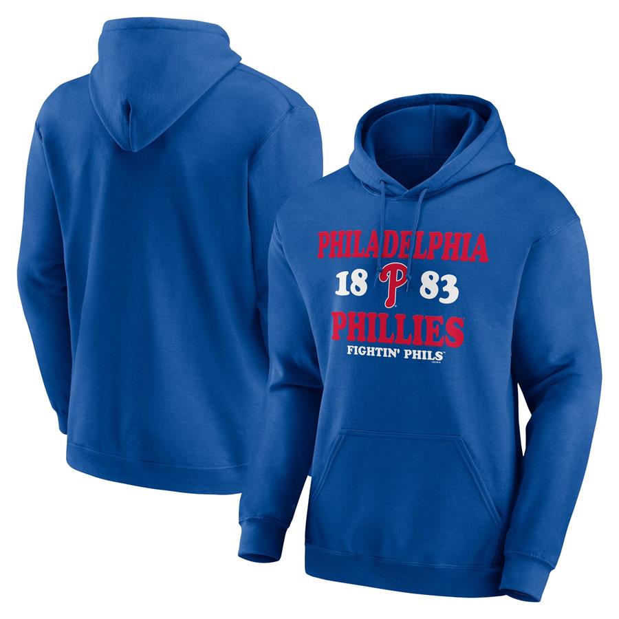 Philadelphia Phillies Fanatics Branded Fierce Competitor Pullover Hoodie - Royal