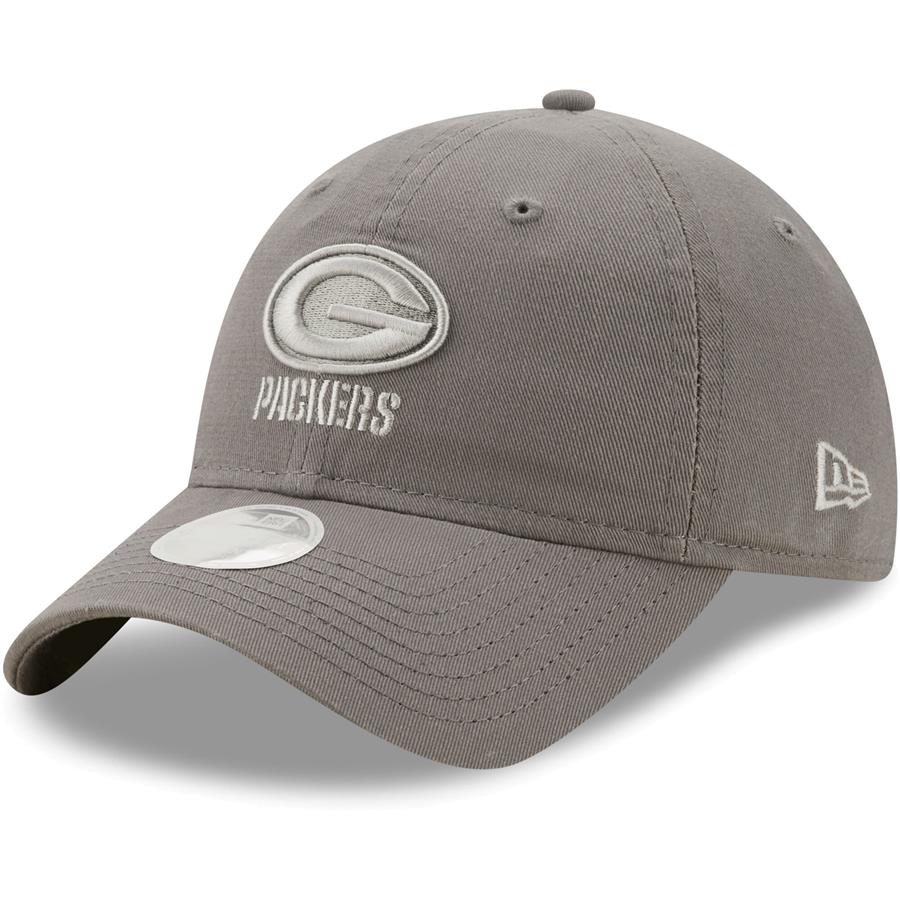Green Bay Packers New Era Women's Team Core Classic 2.0 9TWENTY Adjustable Hat - Gray