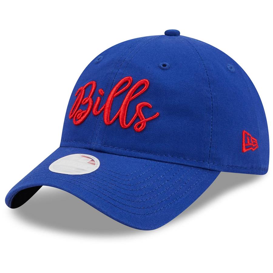Buffalo Bills New Era Women's Script 9TWENTY Adjustable Hat- Royal