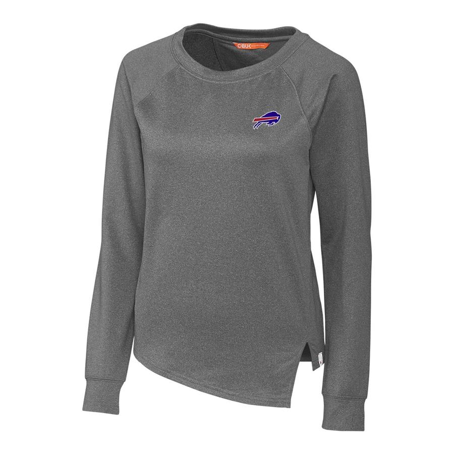 Buffalo Bills Cutter & Buck Women's Jackson Pullover Sweatshirt - Heathered Charcoal