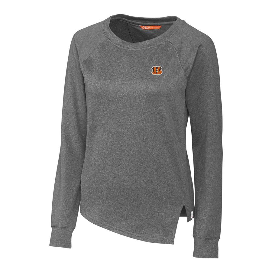 Cincinnati Bengals Cutter & Buck Women's Jackson Pullover Sweatshirt - Heathered Charcoal
