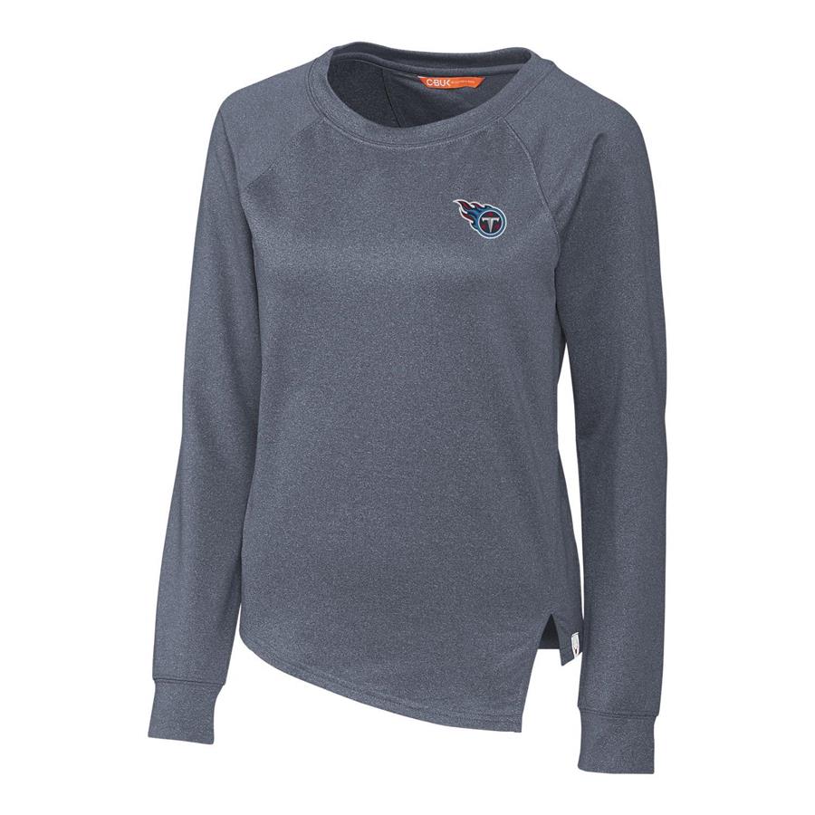 Tennessee Titans Cutter & Buck Women's Jackson Pullover Sweatshirt - Heathered Navy