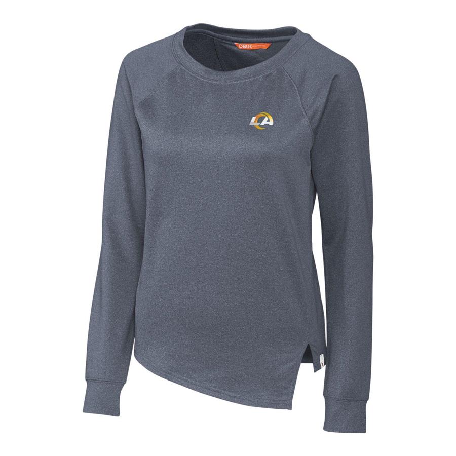 Los Angeles Rams Cutter & Buck Women's Jackson Pullover Sweatshirt - Heathered Navy