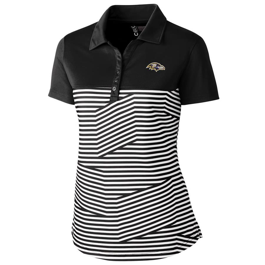 Baltimore Ravens Cutter & Buck Women's Spree Polo - Black