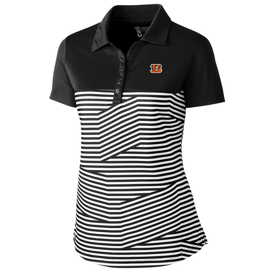 Cincinnati Bengals Cutter & Buck Women's Spree Polo - Black
