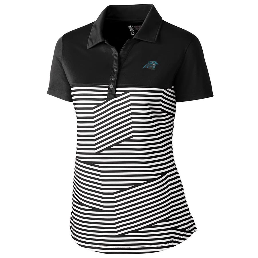 Carolina Panthers Cutter & Buck Women's Spree Polo - Black