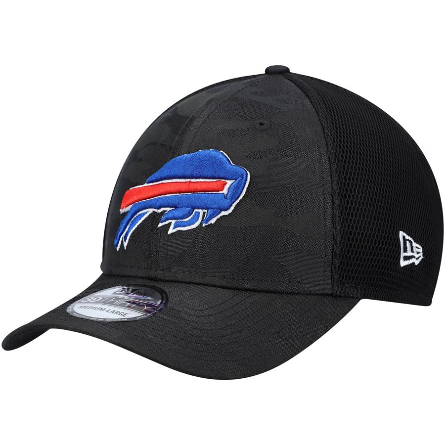 Buffalo Bills New Era Camo Tone 39THIRTY Flex Hat - Black
