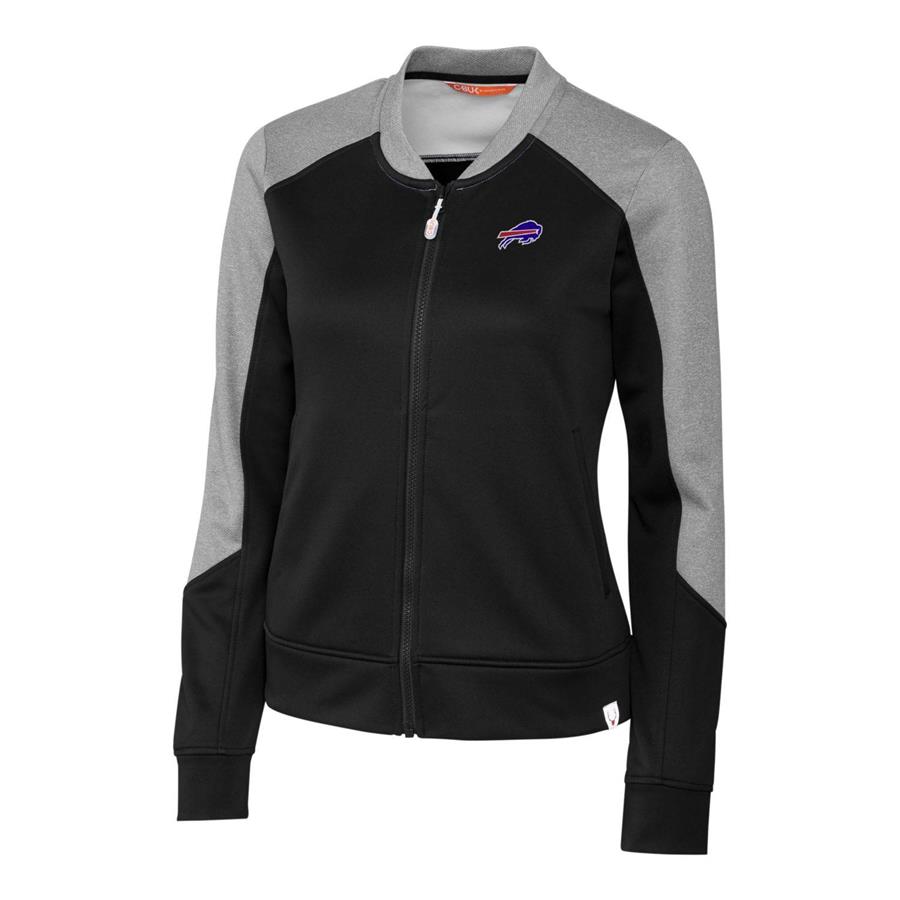 Buffalo Bills Cutter & Buck Women's Pop Fly Full-Zip Jacket - Black