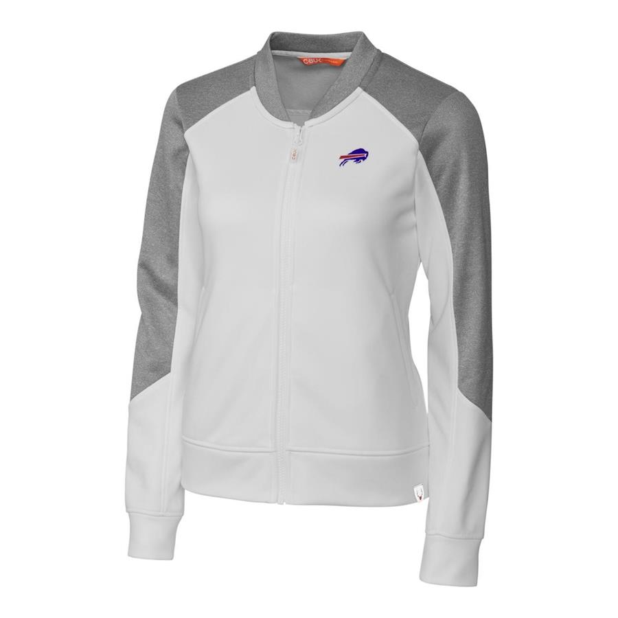 Buffalo Bills Cutter & Buck Women's Pop Fly Full-Zip Jacket - White