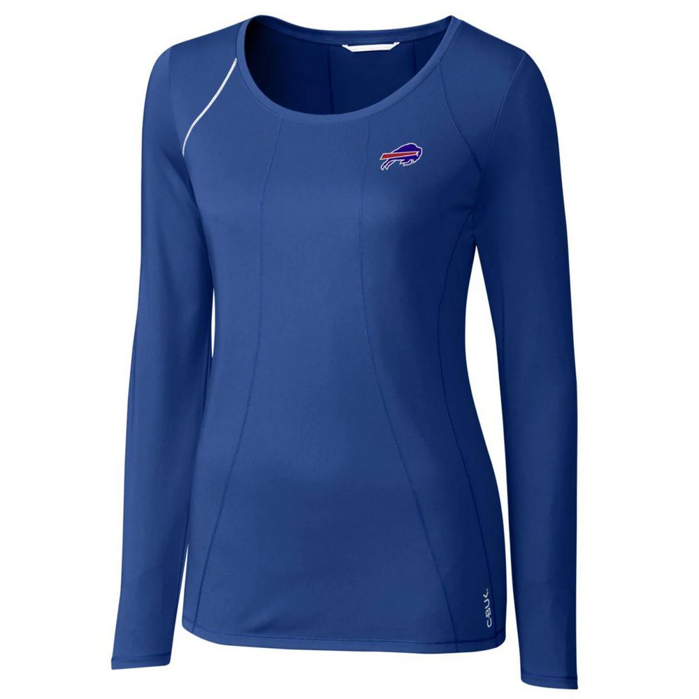 Buffalo Bills Cutter & Buck Women's Jaimie Scoop Neck Long Sleeve T-Shirt - Royal