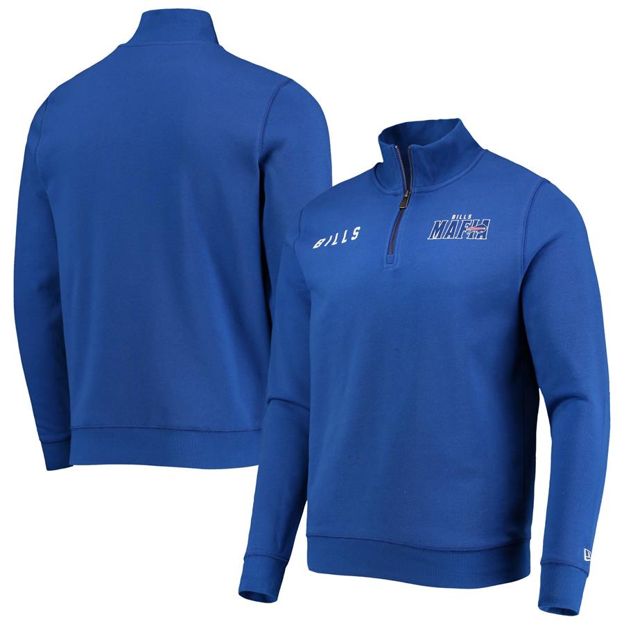 Buffalo Bills New Era Bills Mafia Quarter-Zip Jacket - Royal
