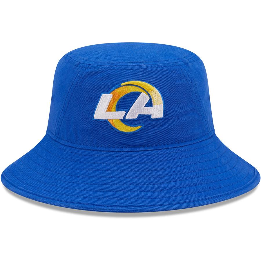 Los Angeles Rams New Era Logo Bucket Hat - Royal