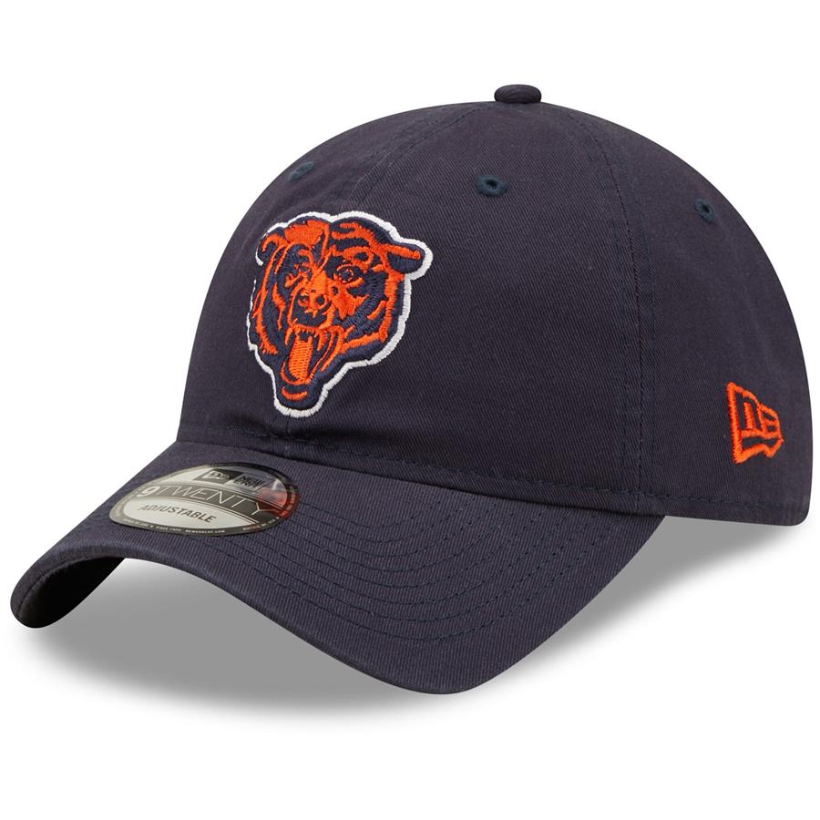 Chicago Bears New Era Core Classic 2.0 Historic Logo 9TWENTY Adjustable Hat - Navy