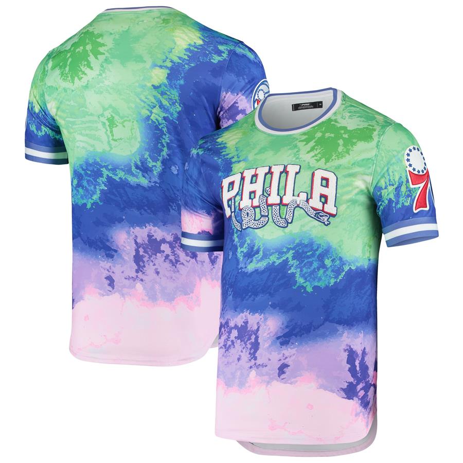Philadelphia 76ers Pro Standard Dip-Dye T-Shirt