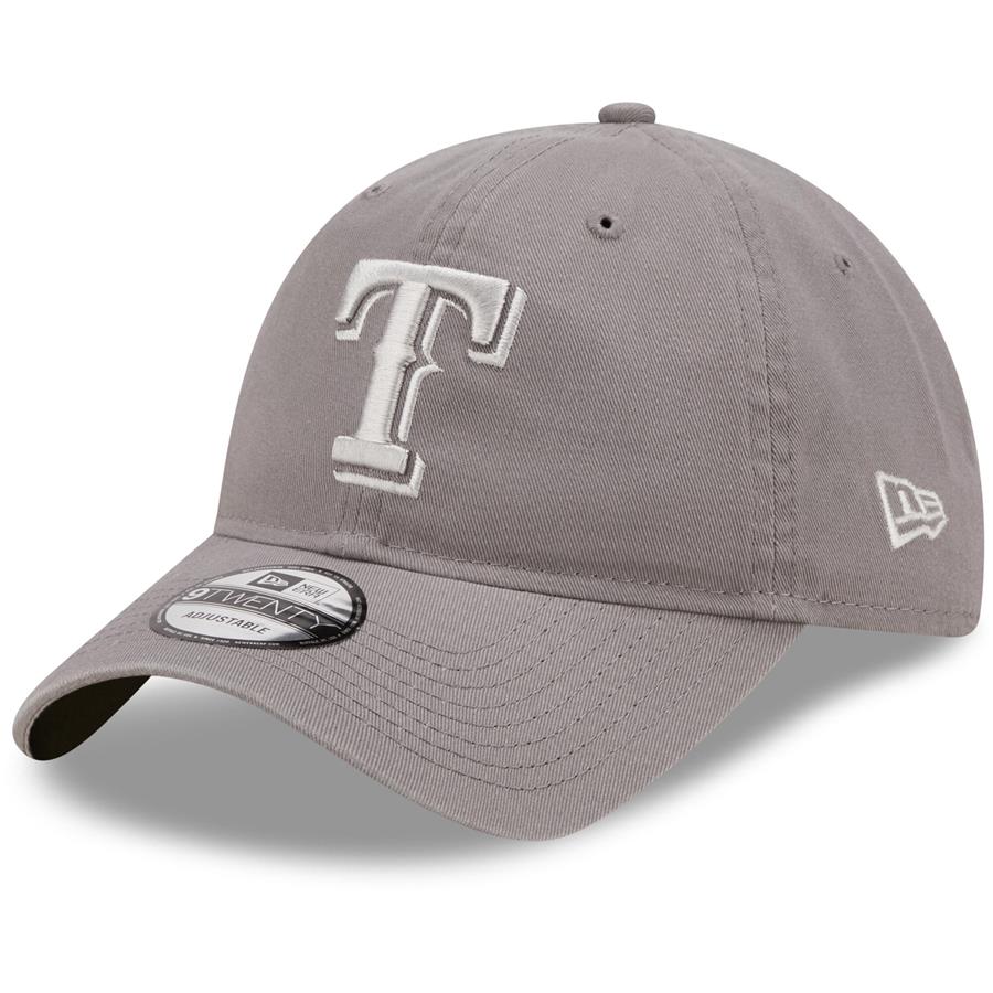 Texas Rangers New Era Misty Morning Core Classic 9TWENTY Adjustable Hat - Gray