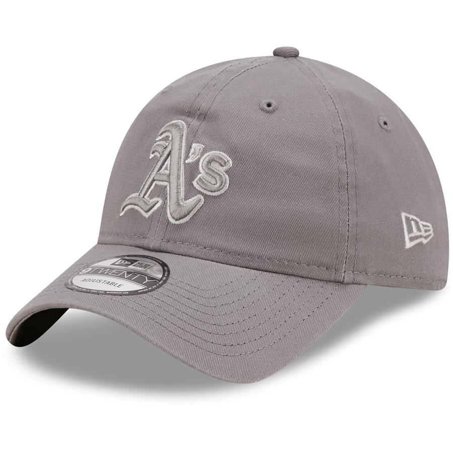 Oakland Athletics New Era Misty Morning Core Classic 9TWENTY Adjustable Hat - Gray