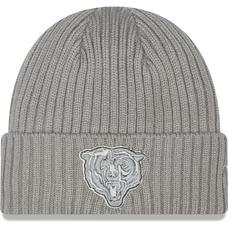 Chicago Bears New Era Core Classic Cuffed Knit Hat - Gray