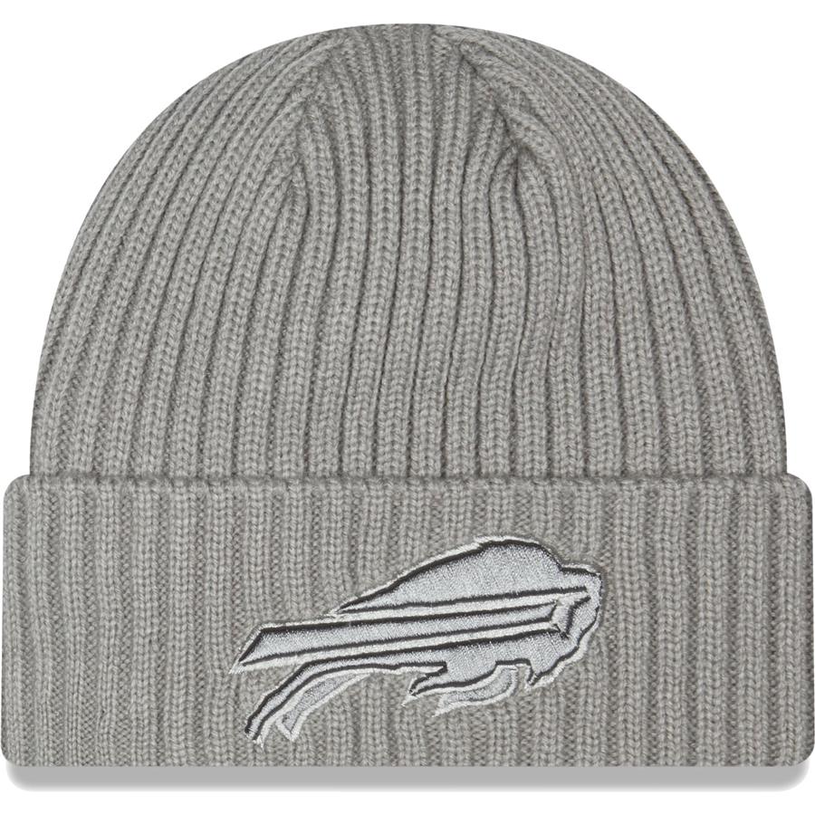 Buffalo Bills New Era Core Classic Cuffed Knit Hat - Gray