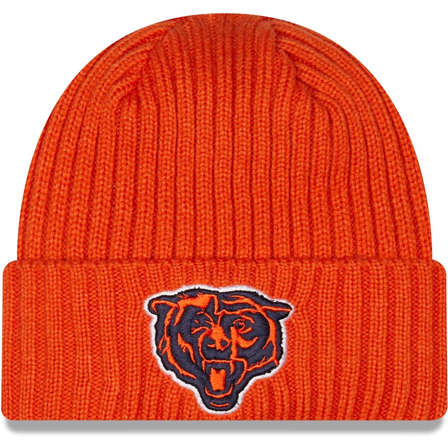 Chicago Bears New Era Core Classic Cuffed Knit Hat - Orange