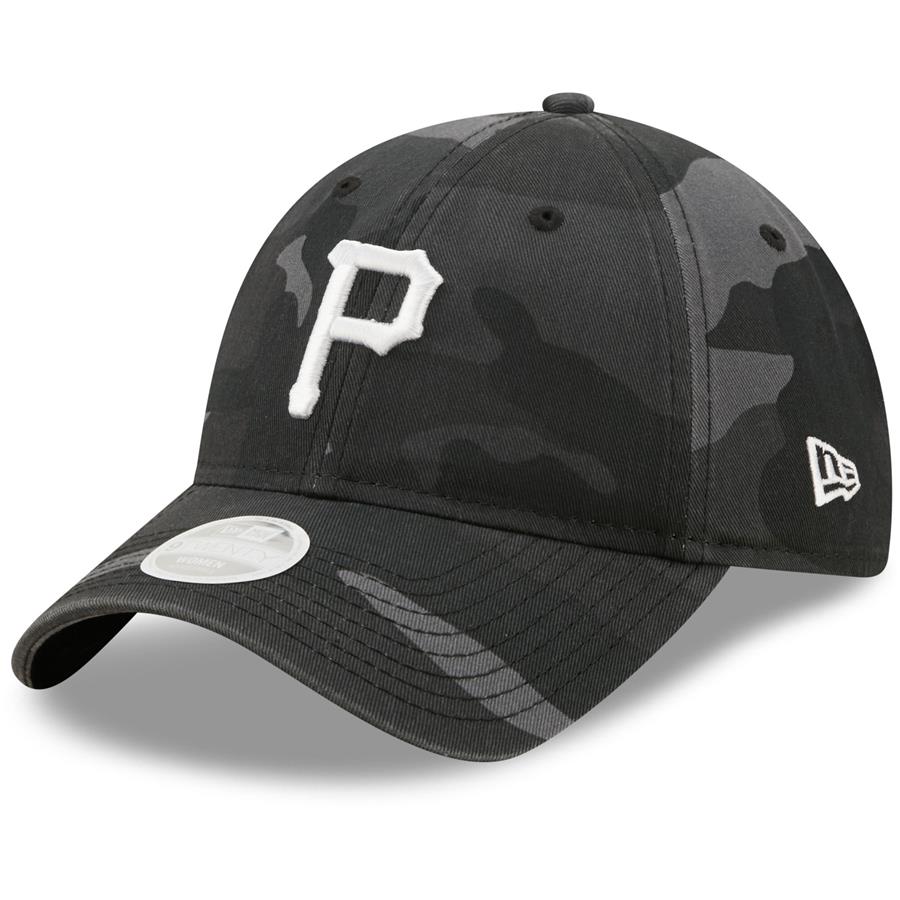 Pittsburgh Pirates New Era Women's Midnight Camo Core Classic 9TWENTY Adjustable Hat - Graphite