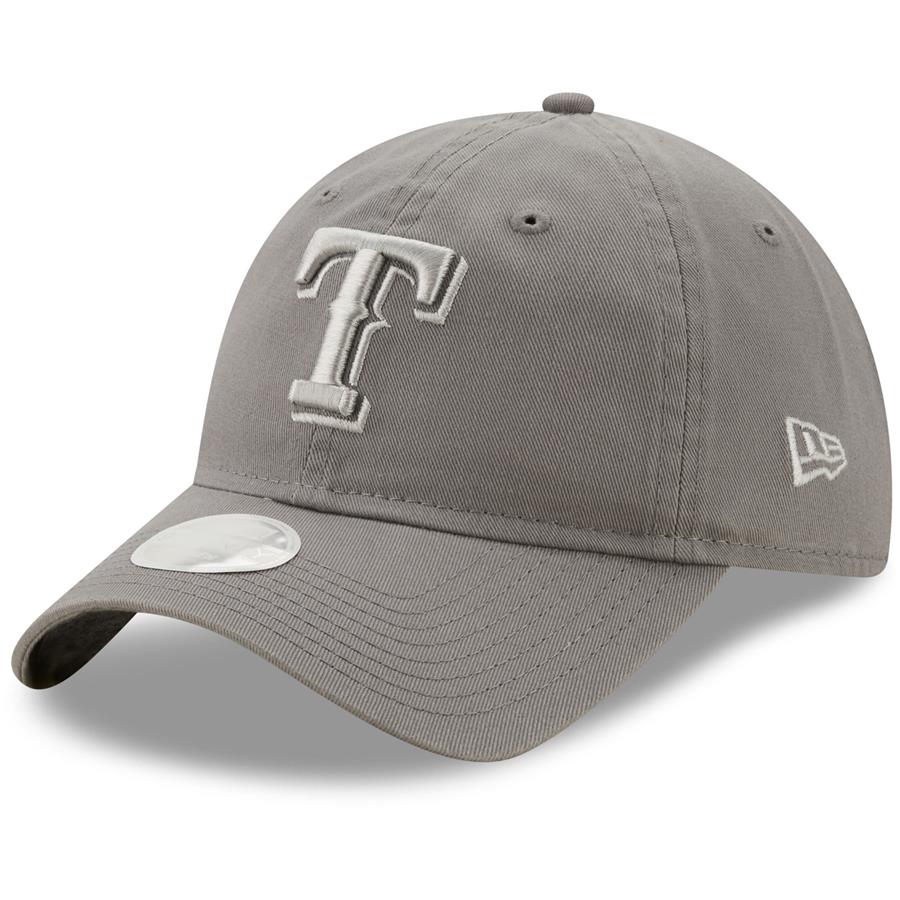 Texas Rangers New Era Women's Misty Morning Core Classic 9TWENTY Adjustable Hat - Gray
