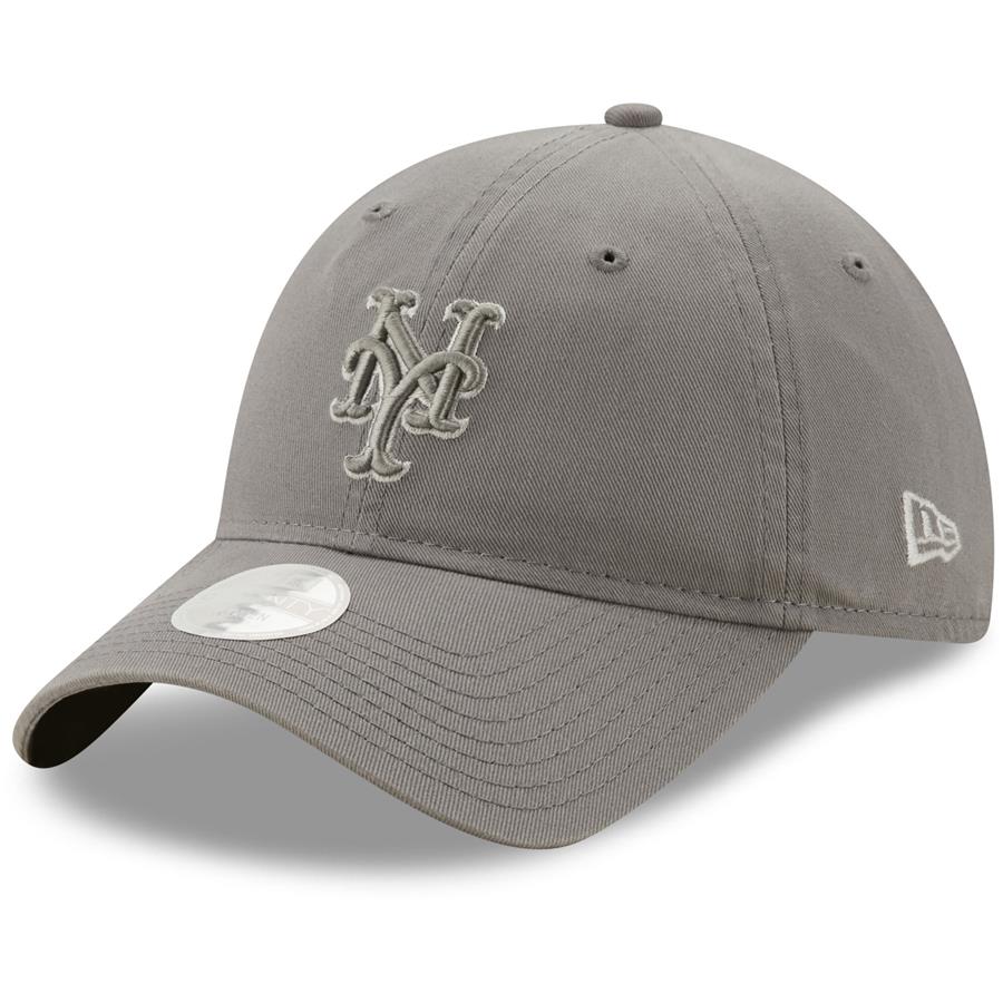 New York Mets New Era Women's Misty Morning Core Classic 9TWENTY Adjustable Hat - Gray