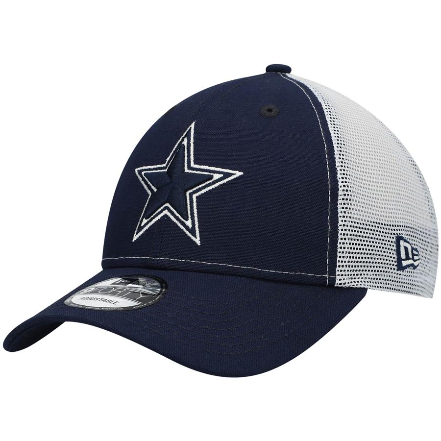 Кепка Dallas Cowboys New Era Basic Trucker 9FORTY Snapback (тёмно-синий)