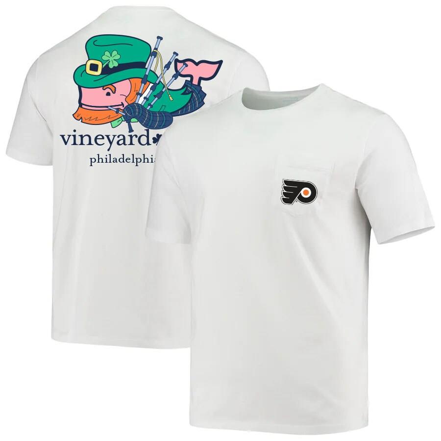 Philadelphia Flyers Vineyard Vines St. Patrick's Day T-Shirt - White