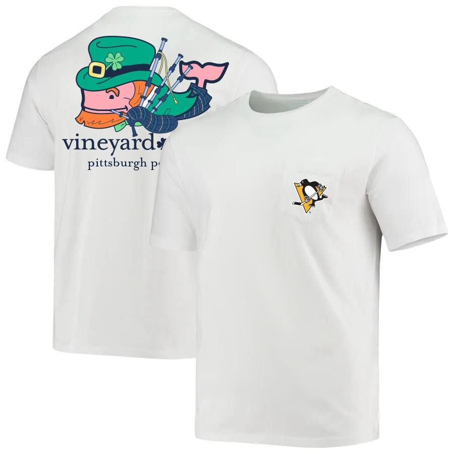 Pittsburgh Penguins Vineyard Vines St. Patrick's Day T-Shirt - White