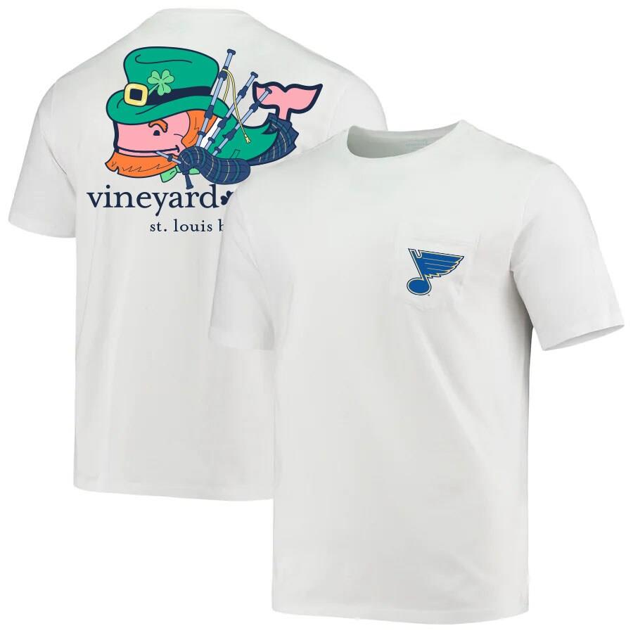 St. Louis Blues Vineyard Vines St. Patrick's Day T-Shirt - White