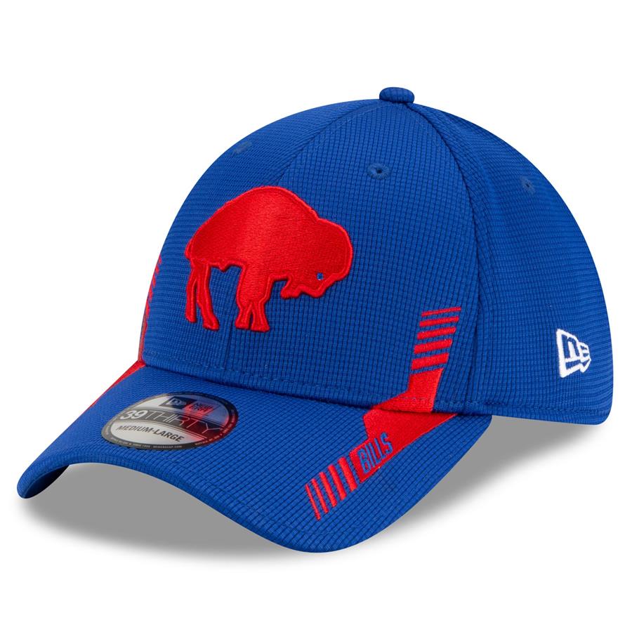 Buffalo Bills New Era 2021 NFL Sideline Home Historic Logo 39THIRTY Flex Hat - Royal