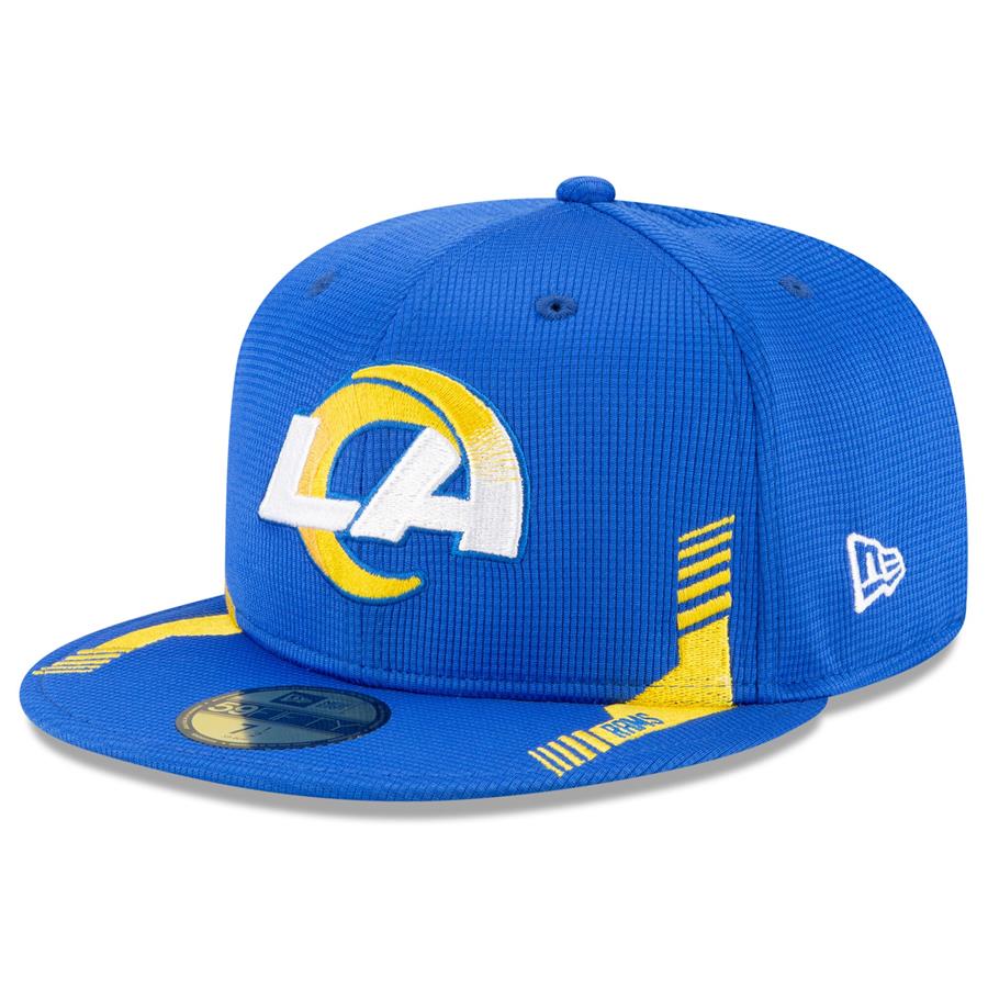 Los Angeles Rams New Era 2021 NFL Sideline Home 59FIFTY Fitted Hat - Royal