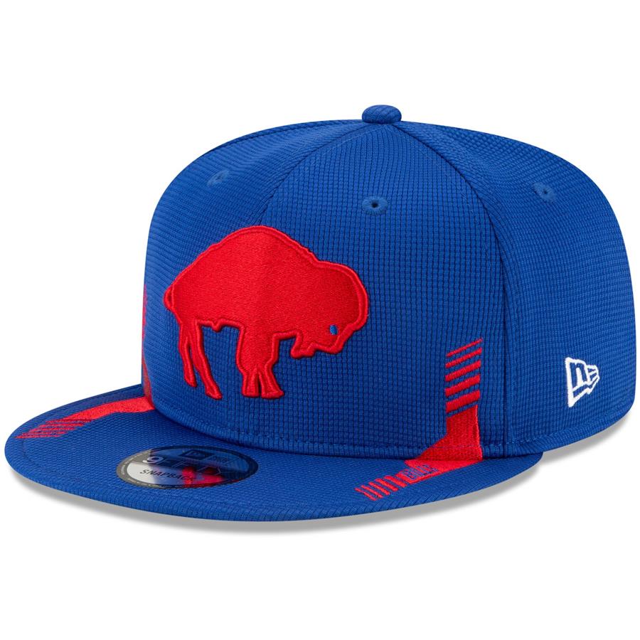 Buffalo Bills New Era 2021 NFL Sideline Home Historic Logo 9FIFTY Snapback Adjustable Hat - Royal