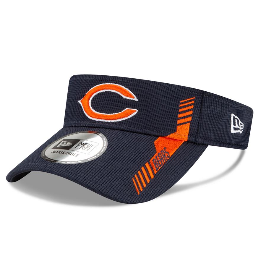 Chicago Bears New Era 2021 NFL Sideline Home C Visor - Navy