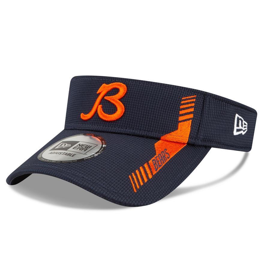 Chicago Bears New Era 2021 NFL Sideline Home B Visor - Navy