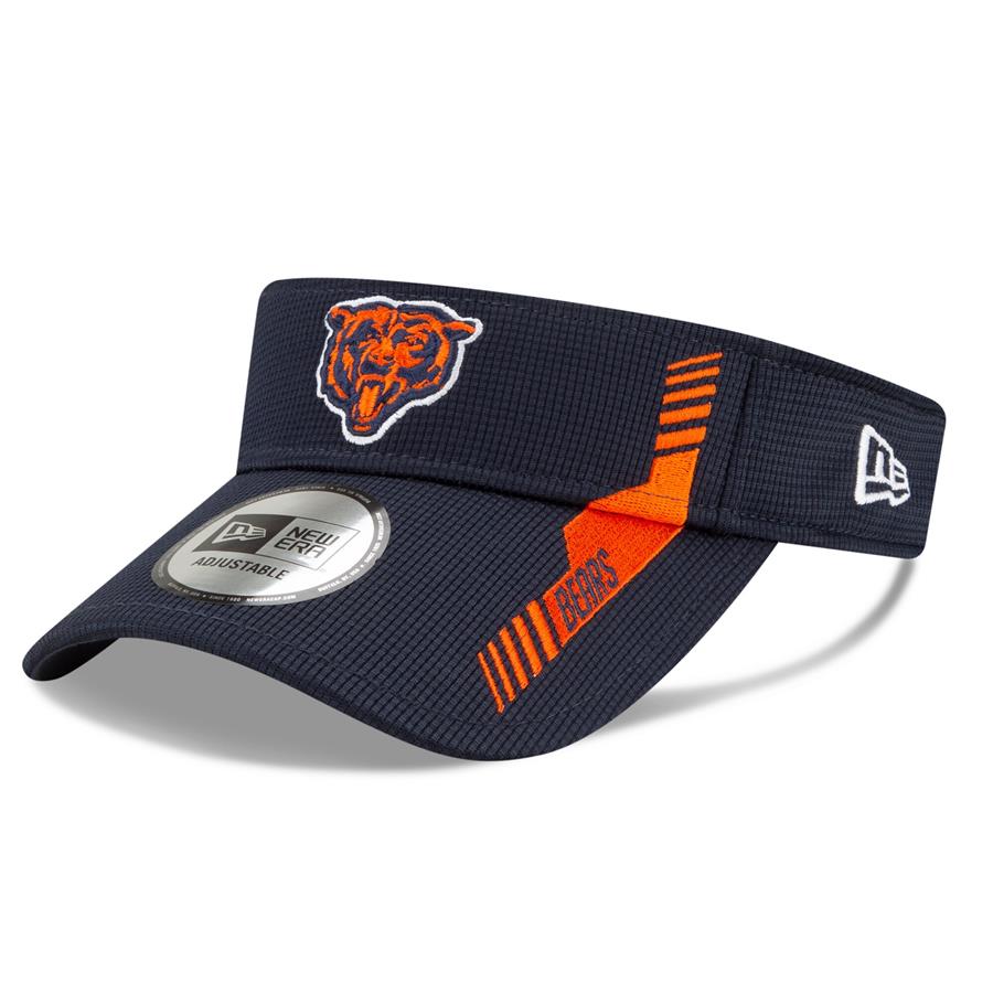 Chicago Bears New Era 2021 NFL Sideline Home Visor - Navy