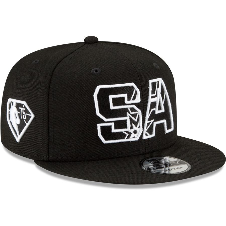 San Antonio Spurs New Era 2021 NBA Draft Alternate 9FIFTY Snapback Hat - Black