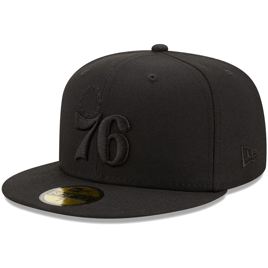Philadelphia 76ers New Era Team Color Pack 59FIFTY Fitted Hat - Black