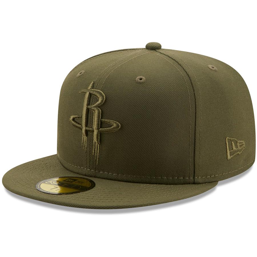 Houston Rockets New Era Color Pack 59FIFTY Fitted Hat - Olive