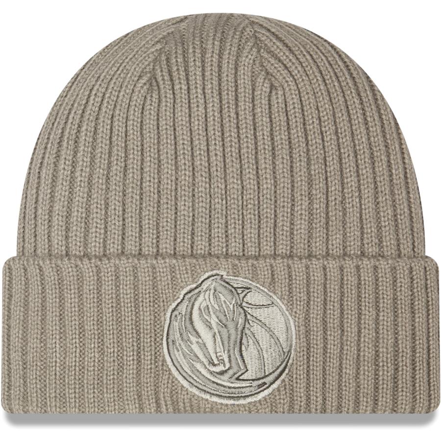 Dallas Mavericks New Era Core Classic Misty Morning Cuffed Knit Hat - Gray