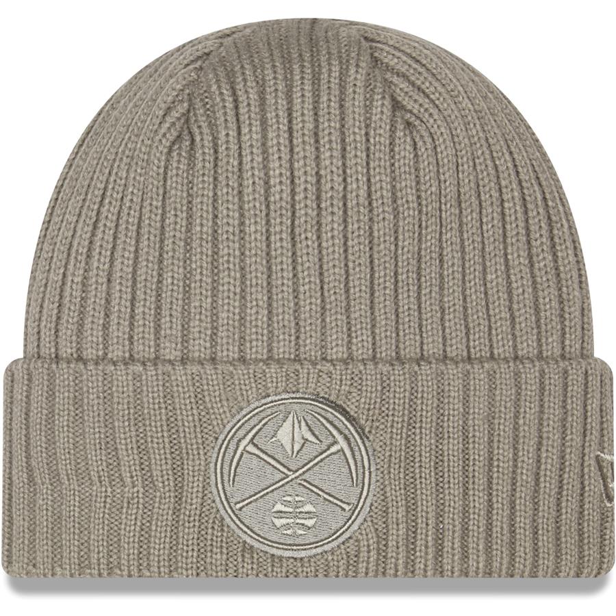 Denver Nuggets New Era Core Classic Misty Morning Cuffed Knit Hat - Gray