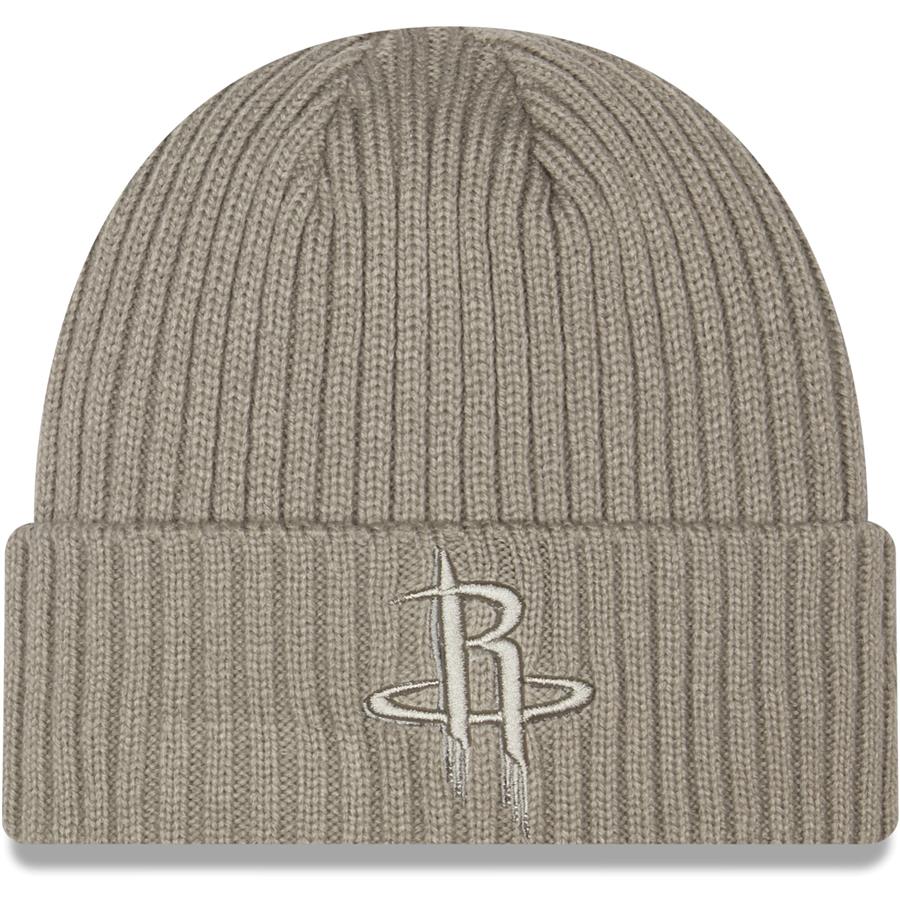 Houston Rockets New Era Core Classic Misty Morning Cuffed Knit Hat - Gray