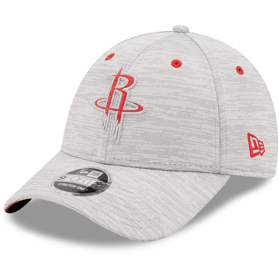 Houston Rockets New Era Outline 9FORTY Snapback Hat - Gray