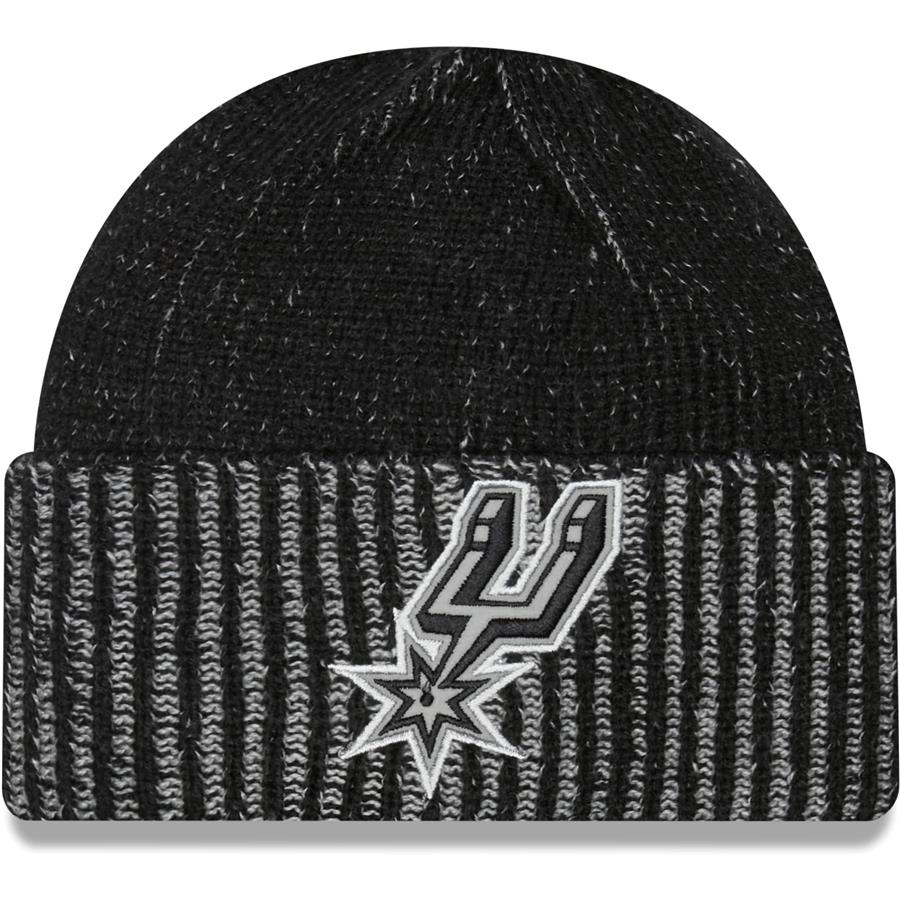 San Antonio Spurs New Era Popflect Cuffed Knit Hat - Black