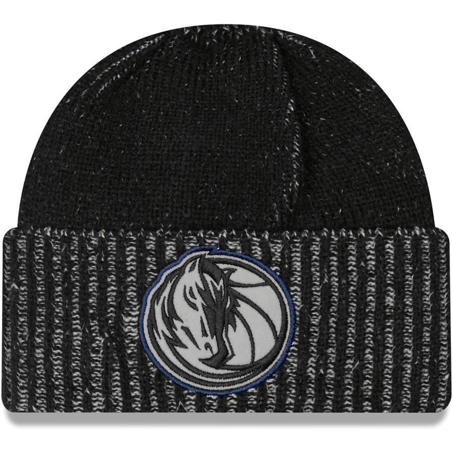 Dallas Mavericks New Era Popflect Cuffed Knit Hat - Black